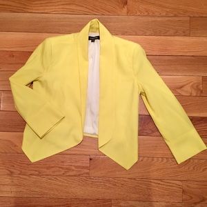 Bebe Yellow Fashion Blazer